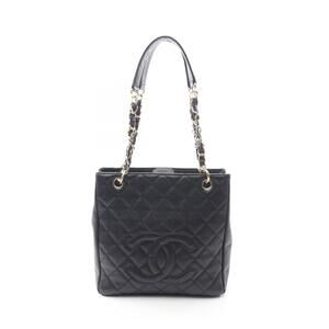 Chanel Matelasse PST Tote Bag Caviar Leather Grained Calfskin Black